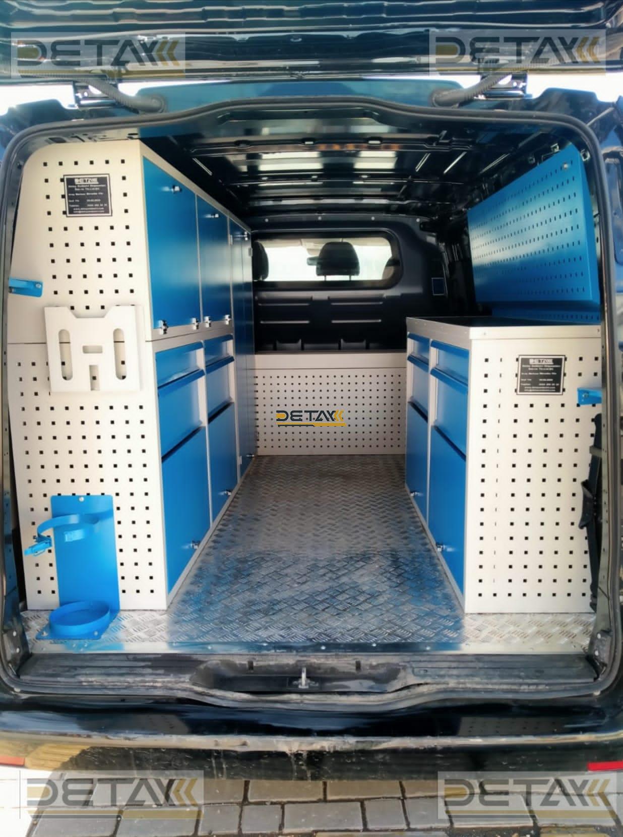 Vito with van racking equipment by Sortimo